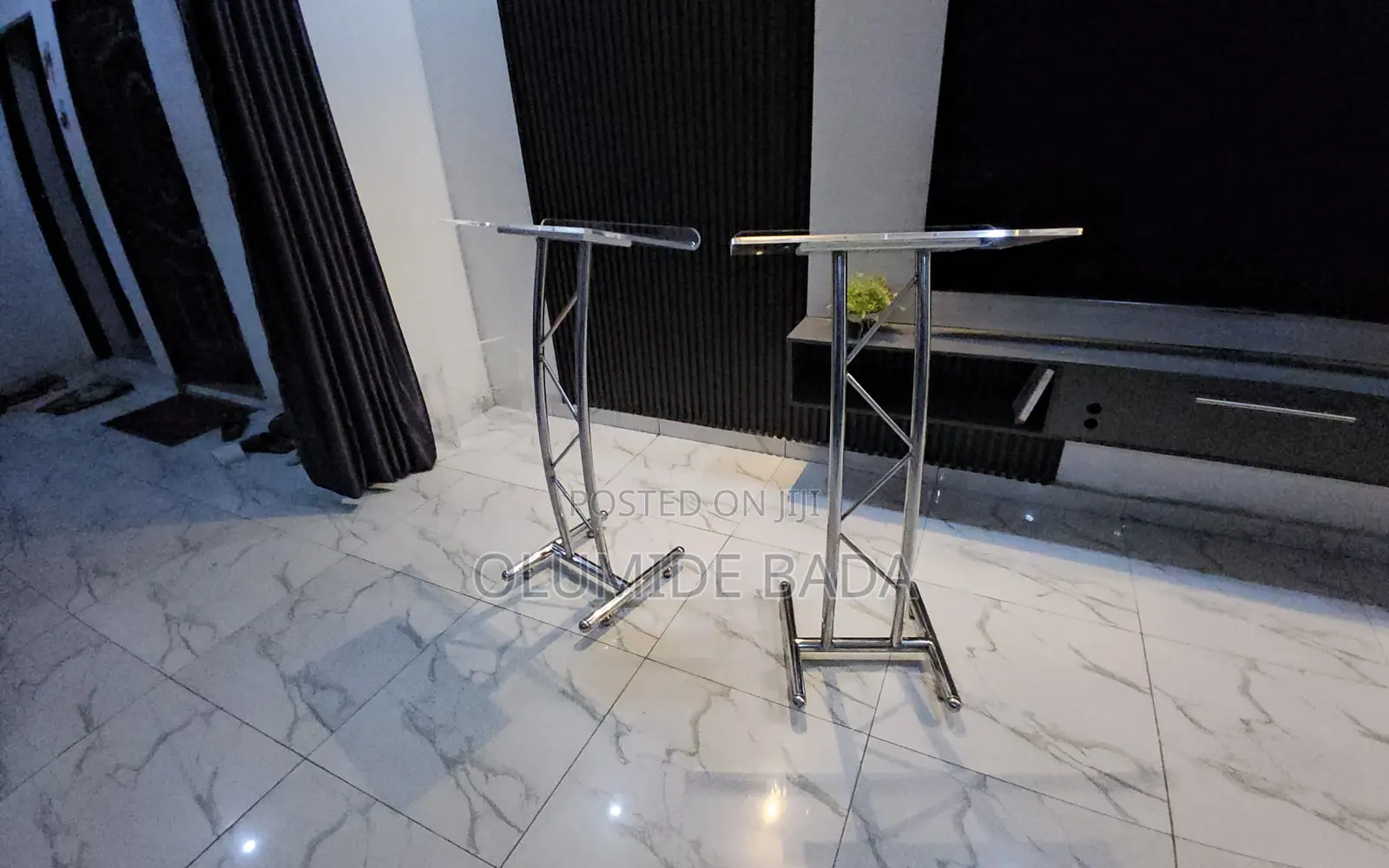Truss Lectern, Acrylic Pulpit, Double Pole