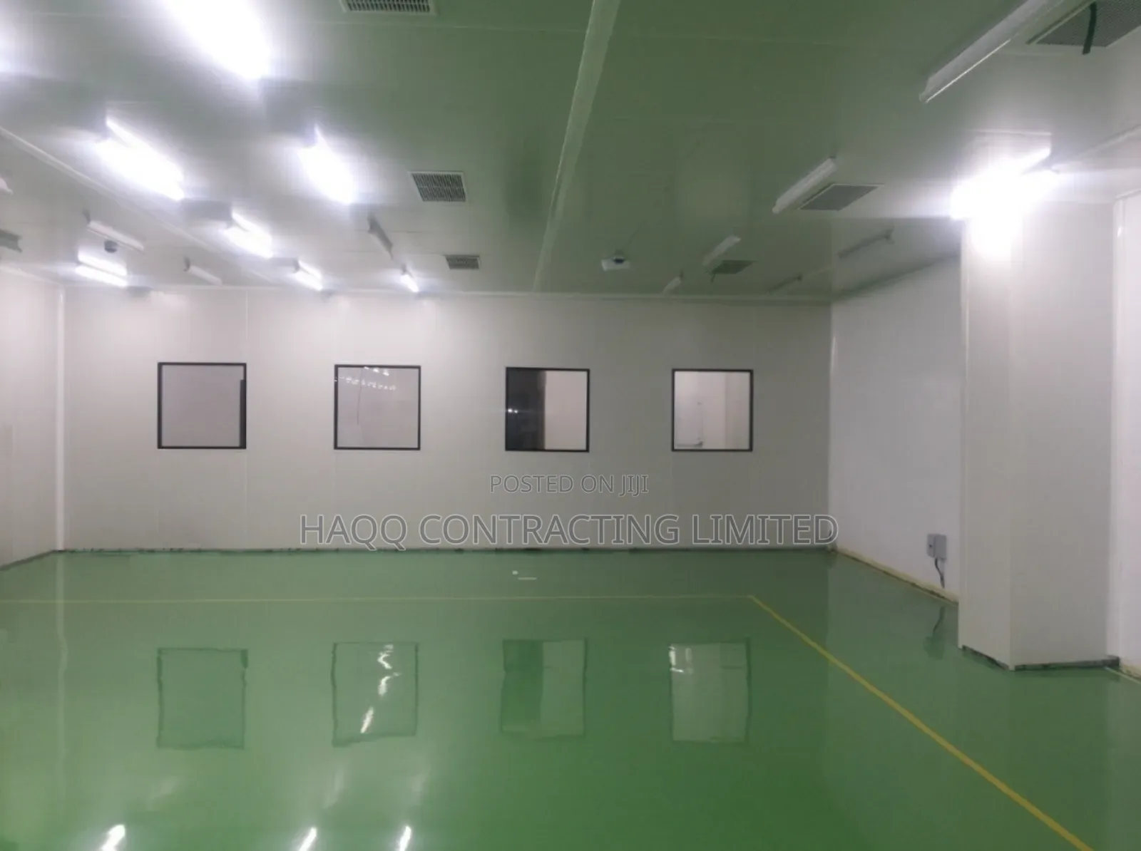Panel Built Clean Room Construction With Epoxy Flooring
