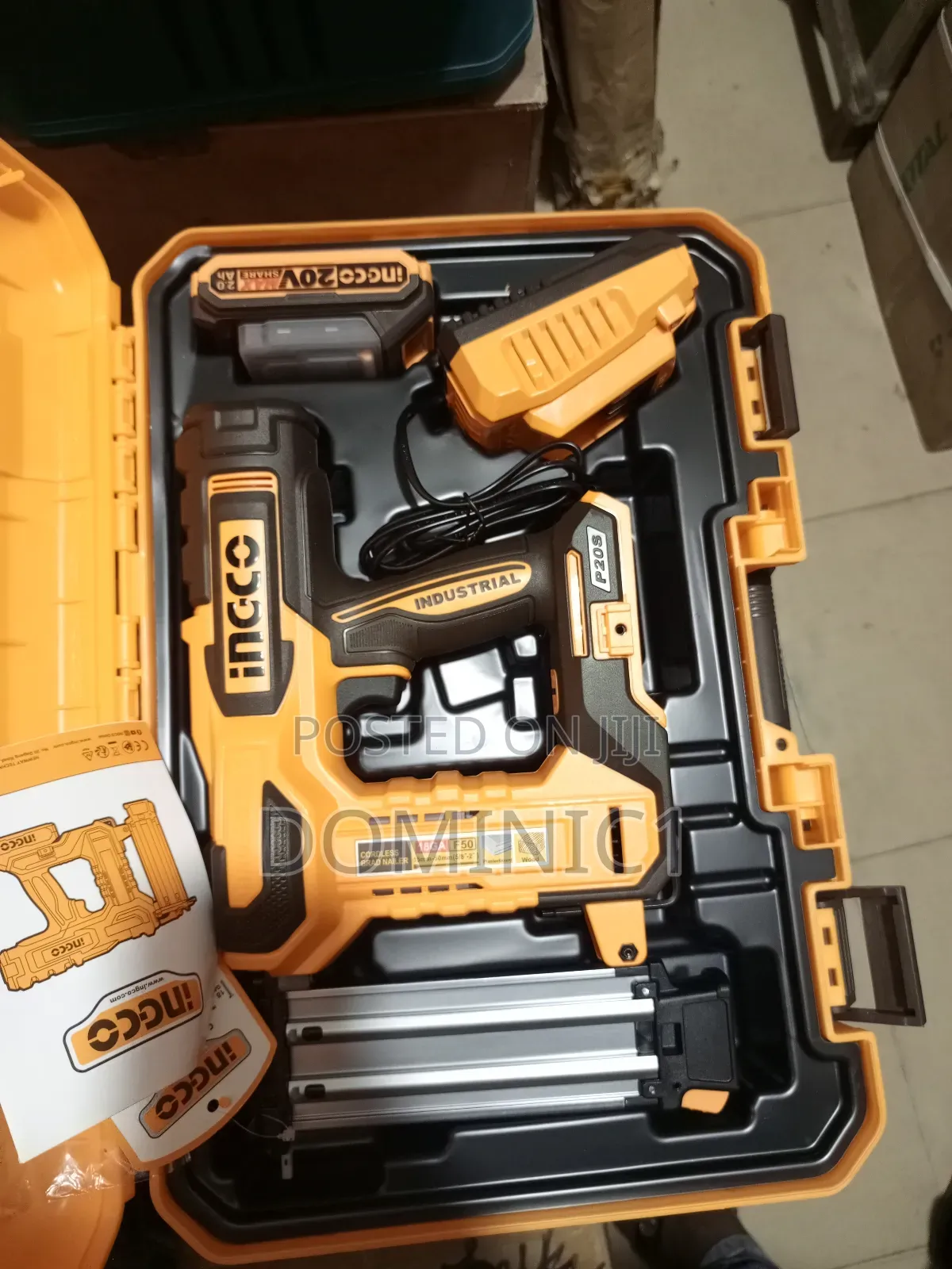 Ingco Cordless Nailer Machine 20v