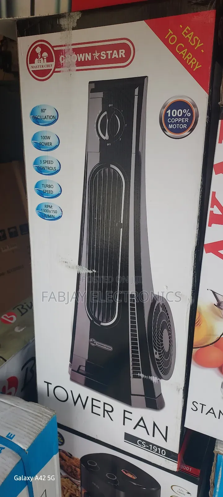 Crown Star Tower Fan