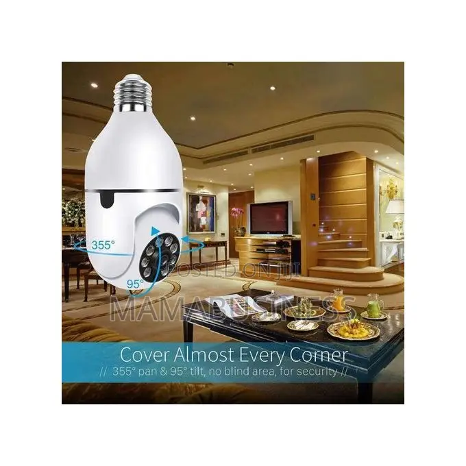 360 Rotation Wifi Bulb Camera Spy Camera