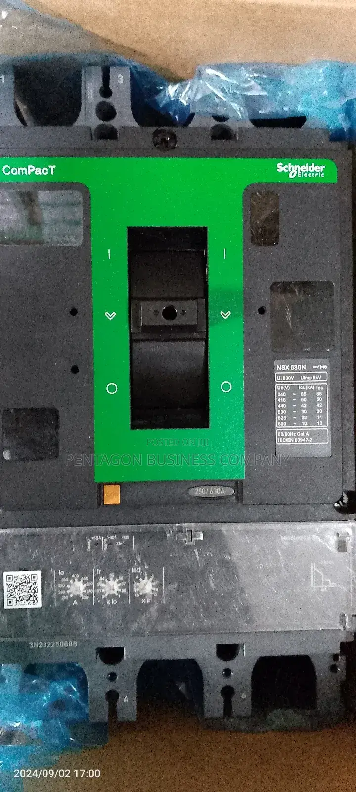Original Schneider 630ahms 3pole McCb Breaker