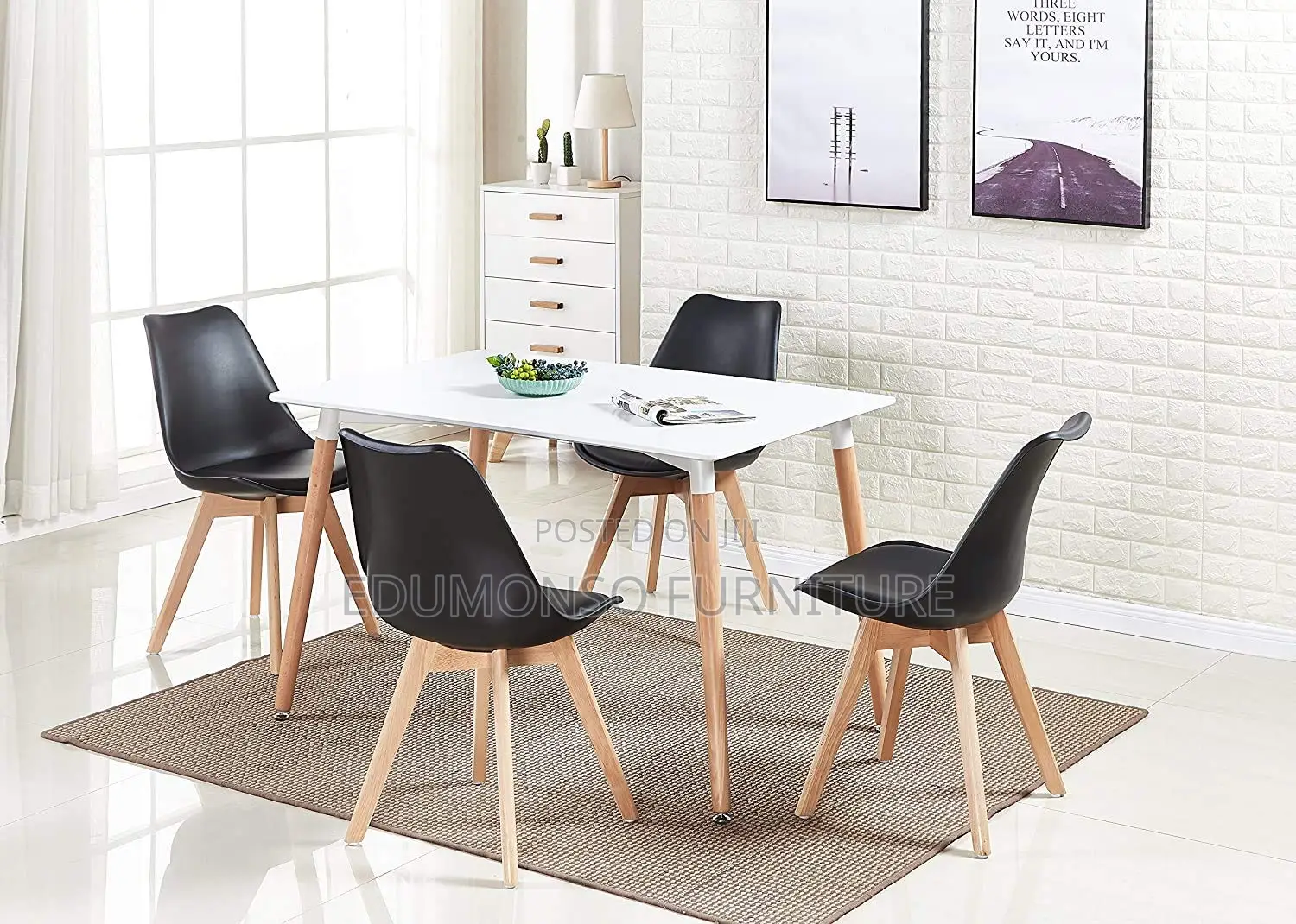 Dining Table and Chairs Set 4