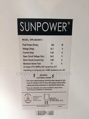 300watts Sunpower Mono Solar Panel