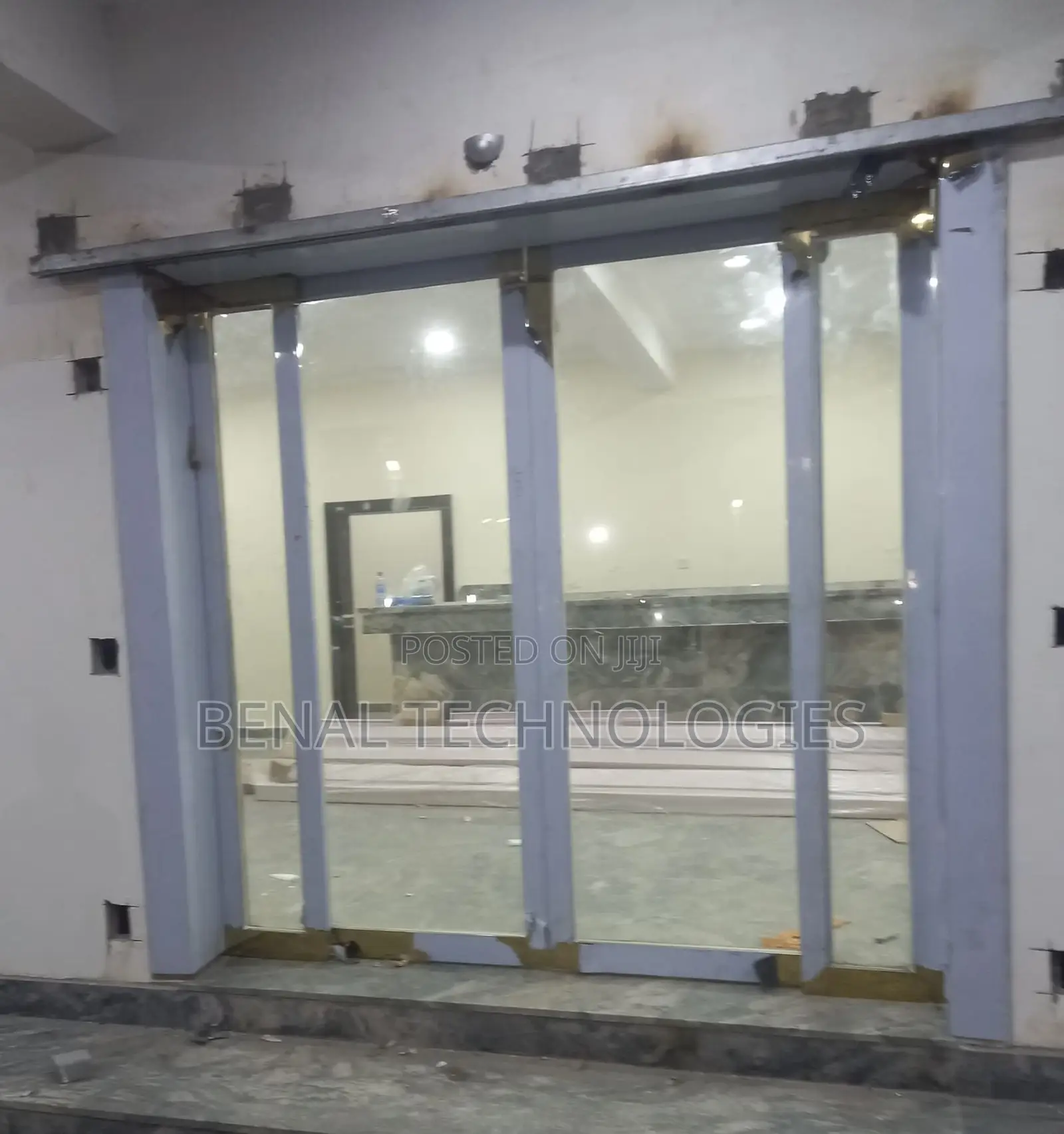 Sensor-Based Glass Sliding Entryway
