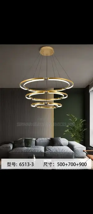 3step Drop Chandelier Coffee Brown