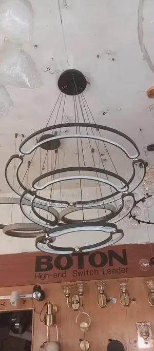 3step Drop Chandelier Coffee Brown