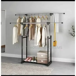 Extendable Double Pole Cloth Hanger