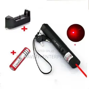 Red Light Laser Pointer Pen Adjustable Focus Beam 2 Keys