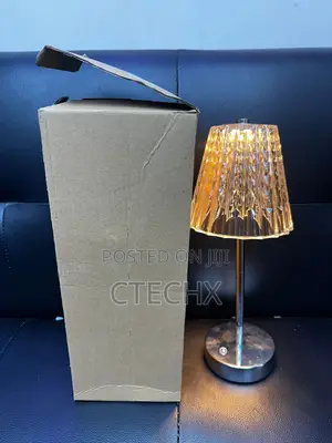 Vintage Flower Lamp, Rechargeable 3 Colors Bedside Lamp