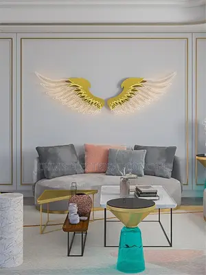 Large Feather Angel Wings for Wall Decoration, Luxury