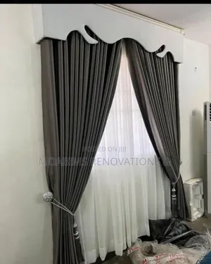 High Quality Dark Grey Blackout Curtains in Lagos