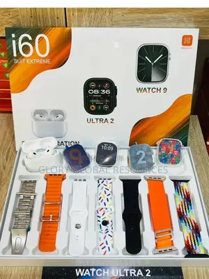 2 Smartwatches, 7 Straps I60 Ultra 8 Earpod Couples Choice
