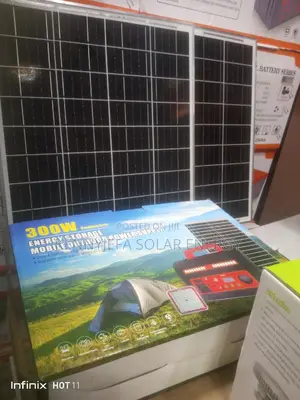 300watt 25amps Solar Generator With It 60w Panel and Bulb.