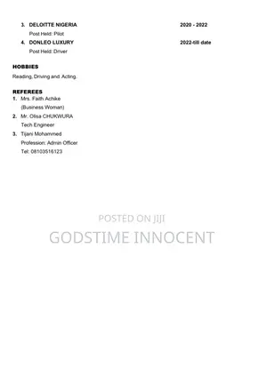 Mr Godstime Innocent OBINNA