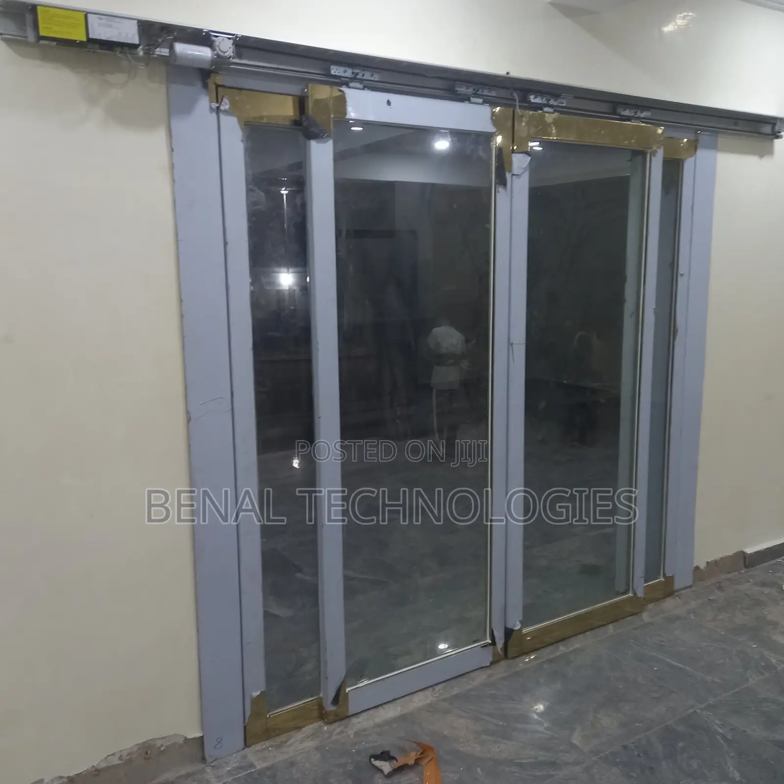 Smart Glass Door Entry With Sensor Integration