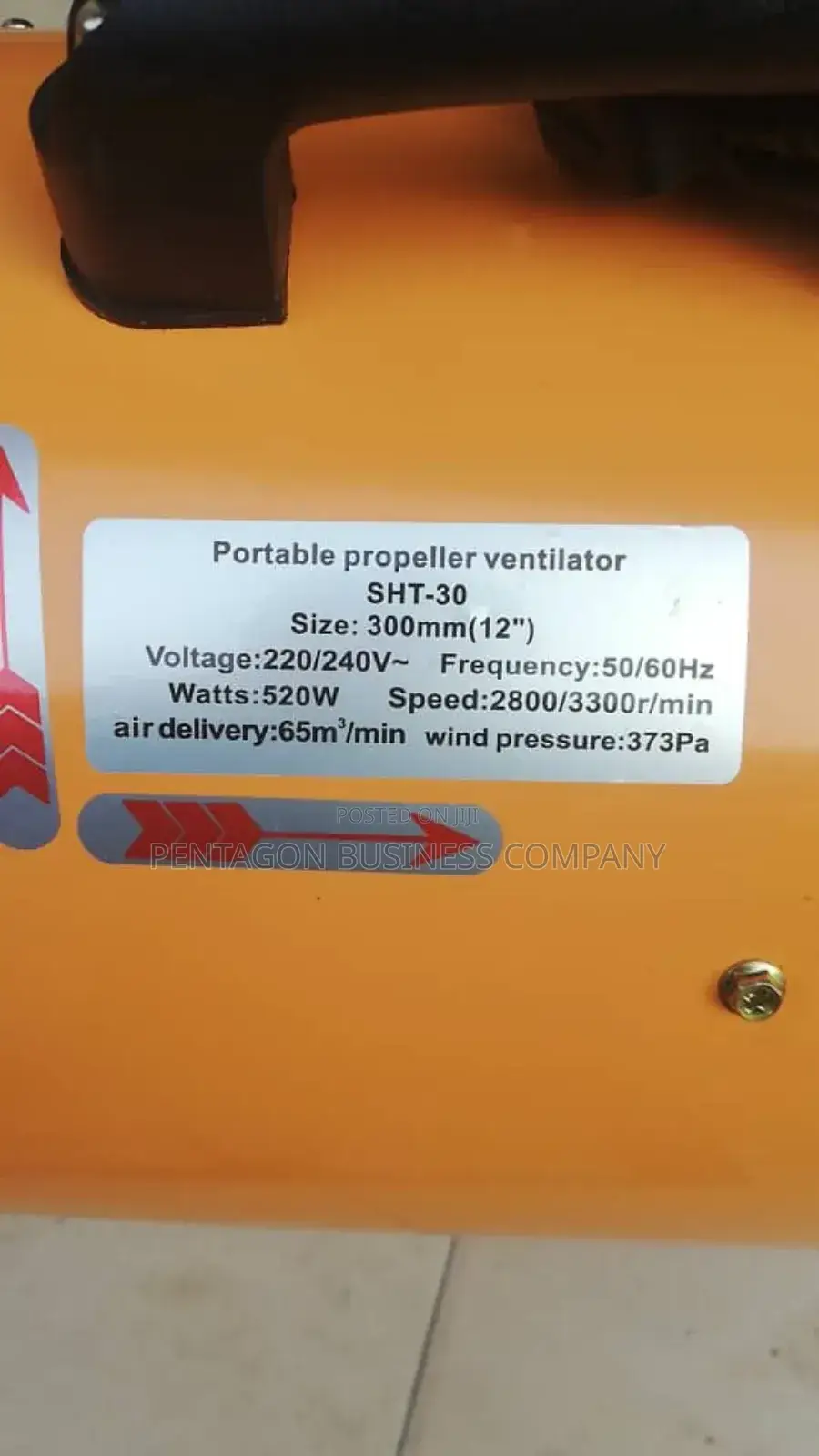 12inches Portable Air Ventilator With Duct