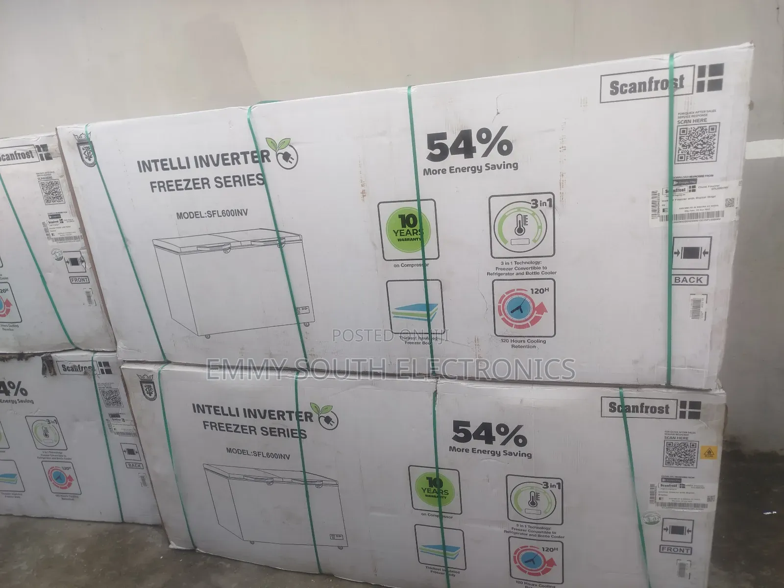 Scanfrost Chest Inverter Deep Freezer 595L