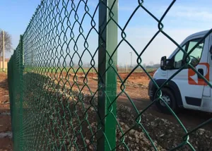 Coated Chain Link Garden Poultry Fence 6ft ×45ft/8ft by 40ft