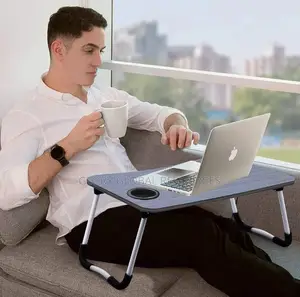 Foldable Multifunctional Laptop Stand With Cup Holder
