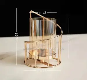 European Style Glass Candle Holder Candlelight Decor