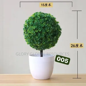 Artificial Potted Bonsai Ornamental Plant Flowers for Home
