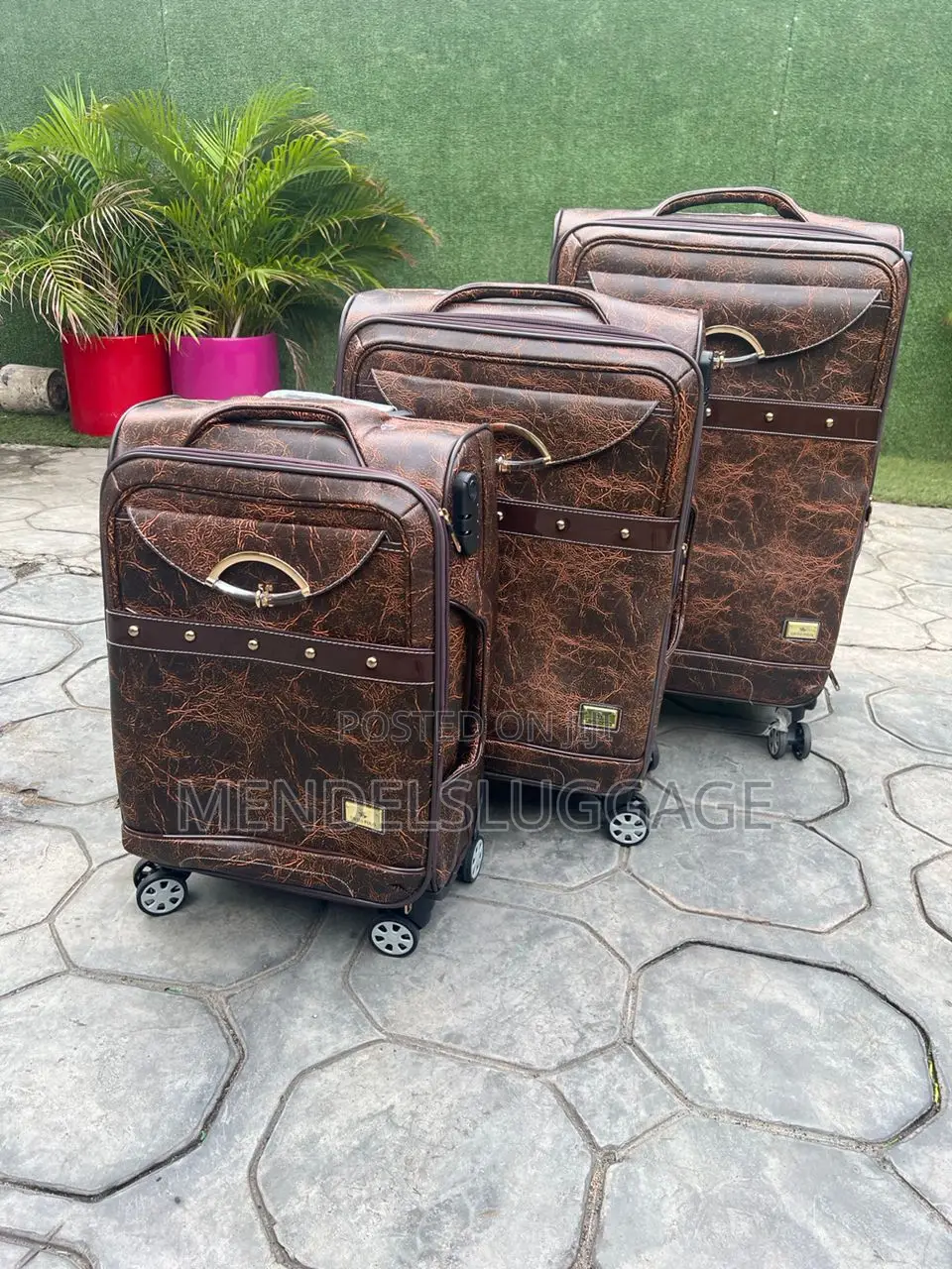 Imported Leather Luggage