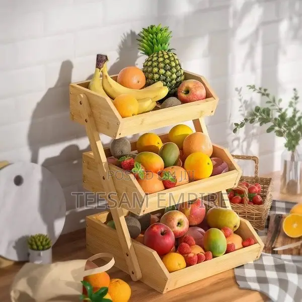 Bamboo Multi-Layer Storage Basket