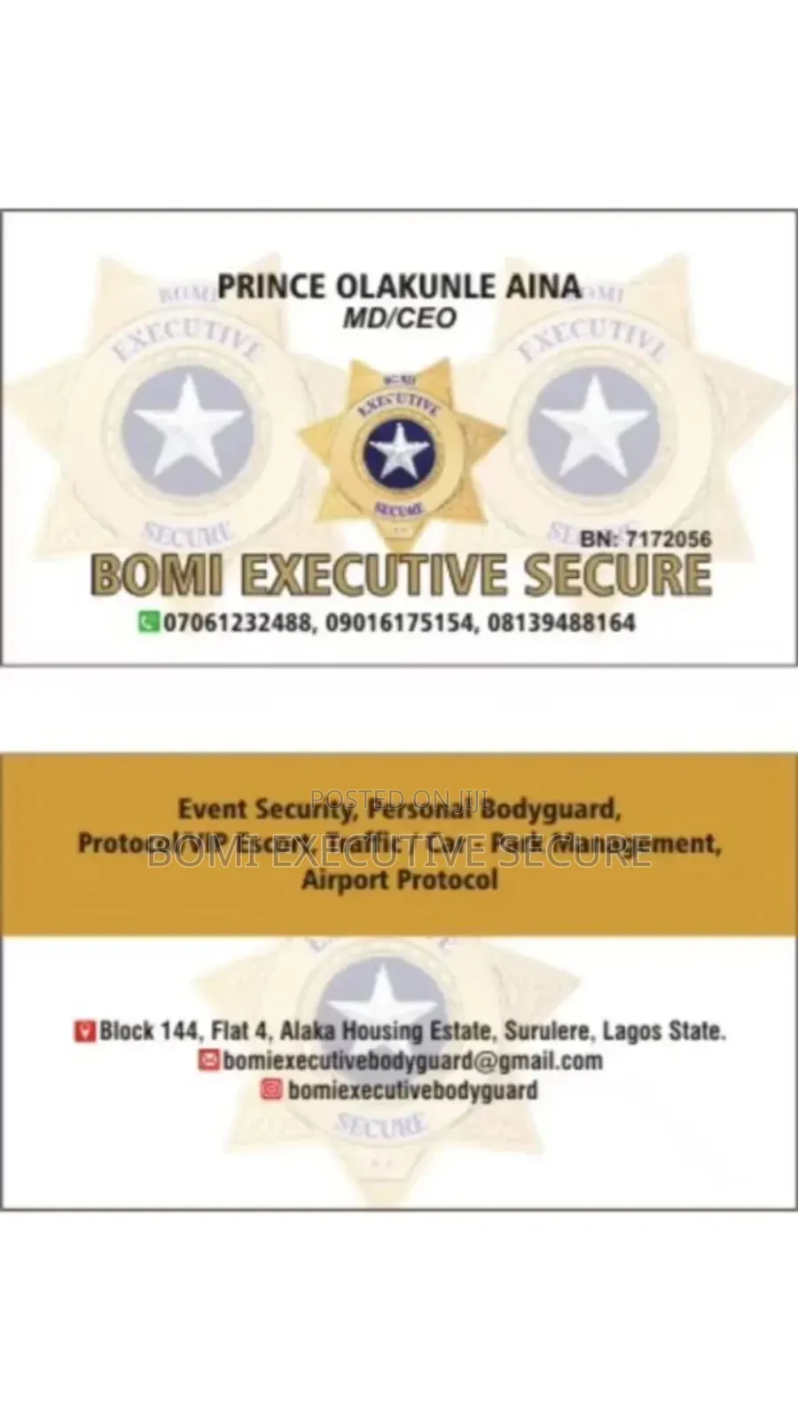 Event Bouncers /Security Guard