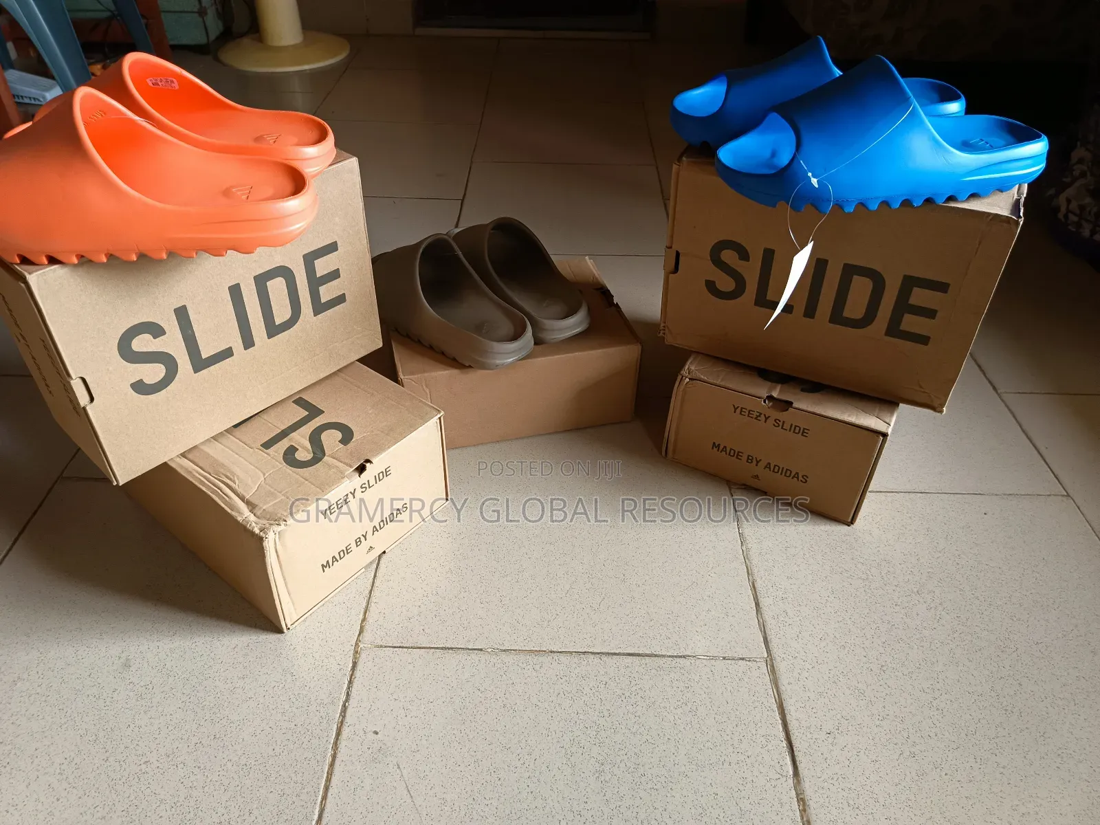 Original Yeezy Slide (Orange, Azure Blue, Coffee Brown)