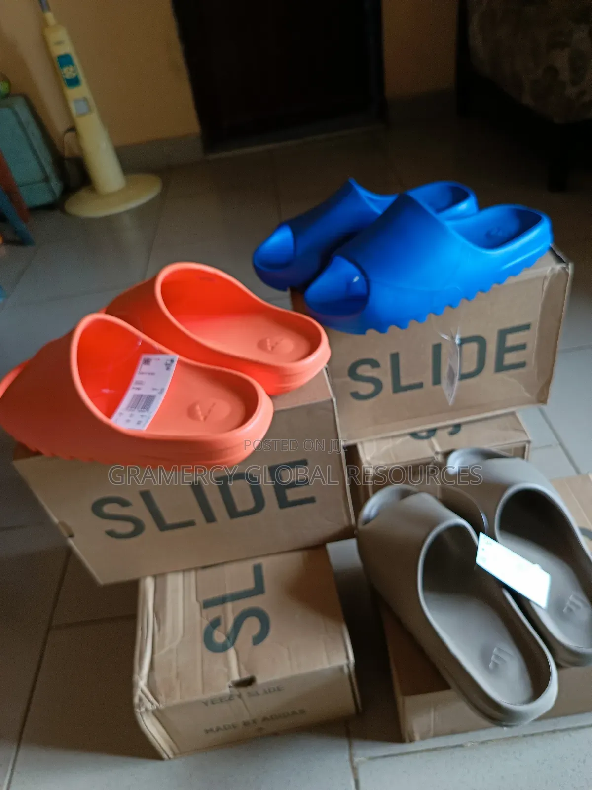 Original Yeezy Slide (Orange, Azure Blue, Coffee Brown)