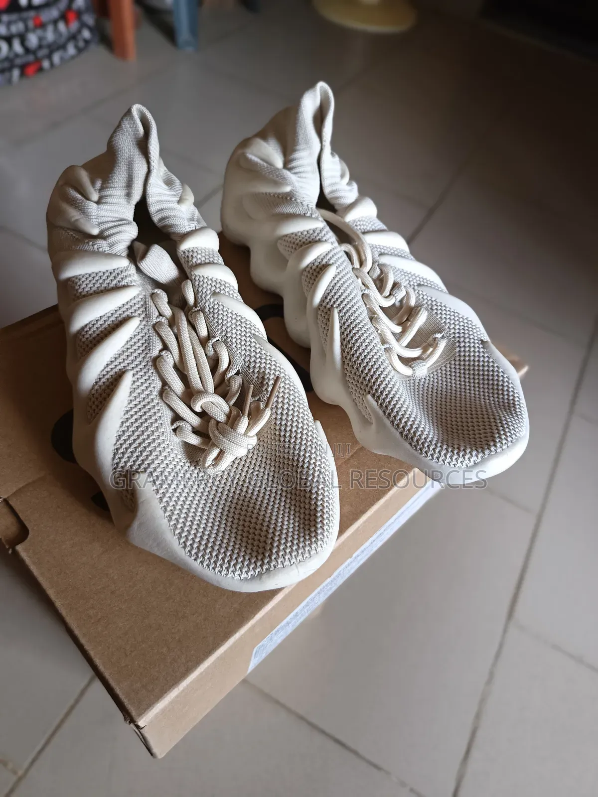Yeezy 450 Sneakers (Cloud White/ Size 45)