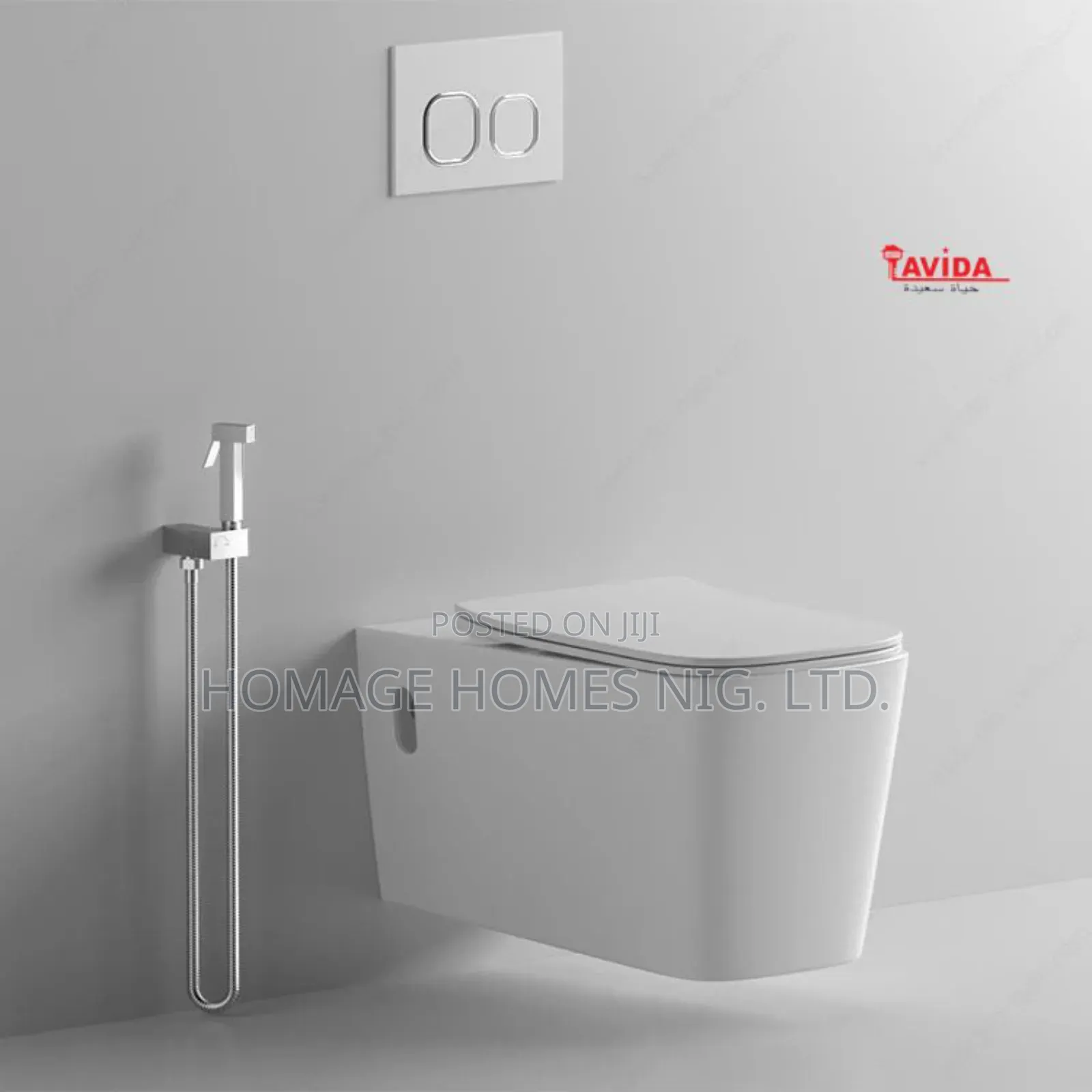 White Square Executive Concealed Wc