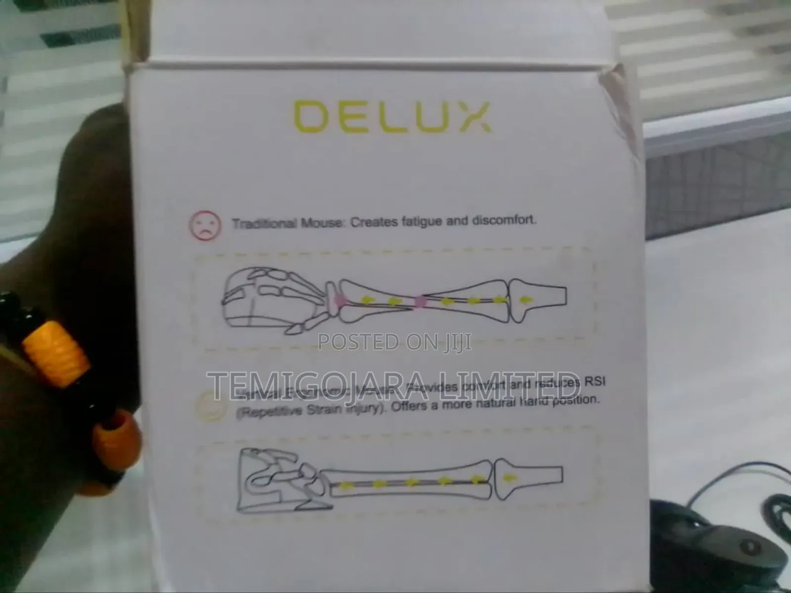 Delux Ergonomic Mouse M618BU