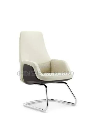 Cream and Grey Executive Visitors Chair