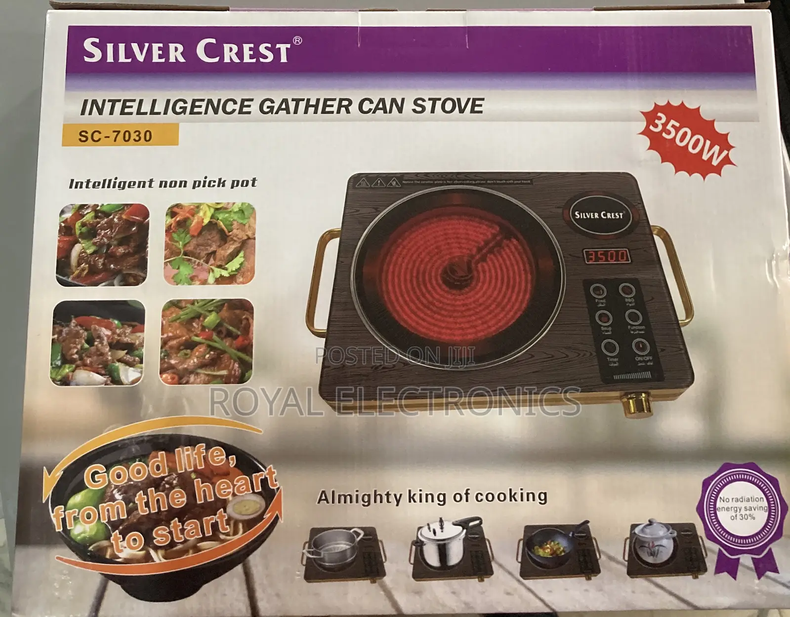 Silver Crest Energy Saving Digital Stove SC-7030