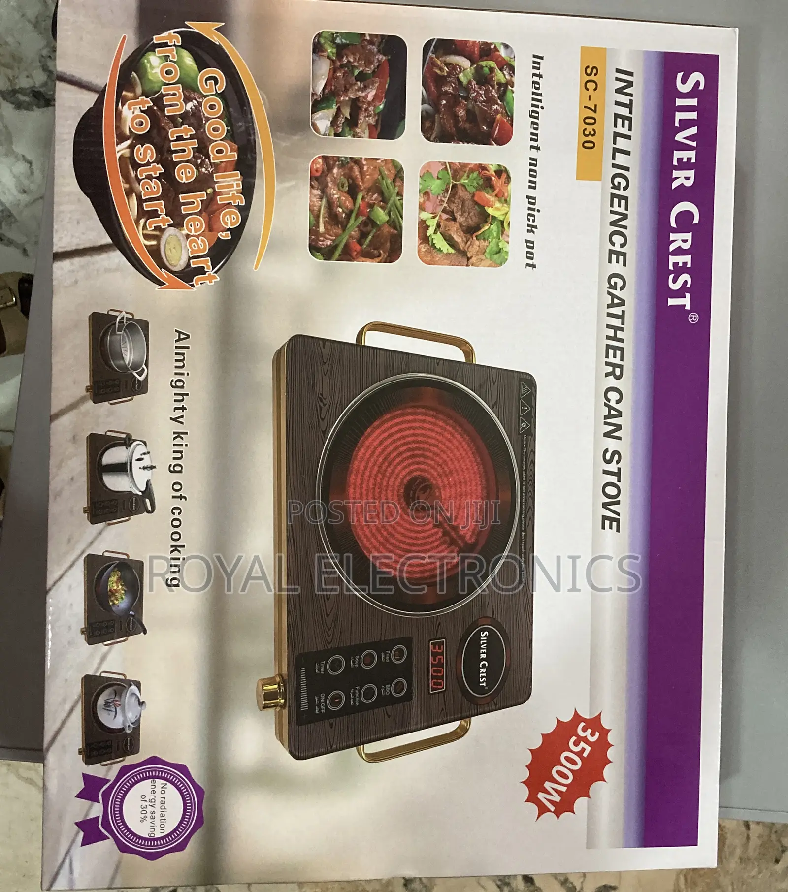 Silver Crest Energy Saving Digital Stove SC-7030