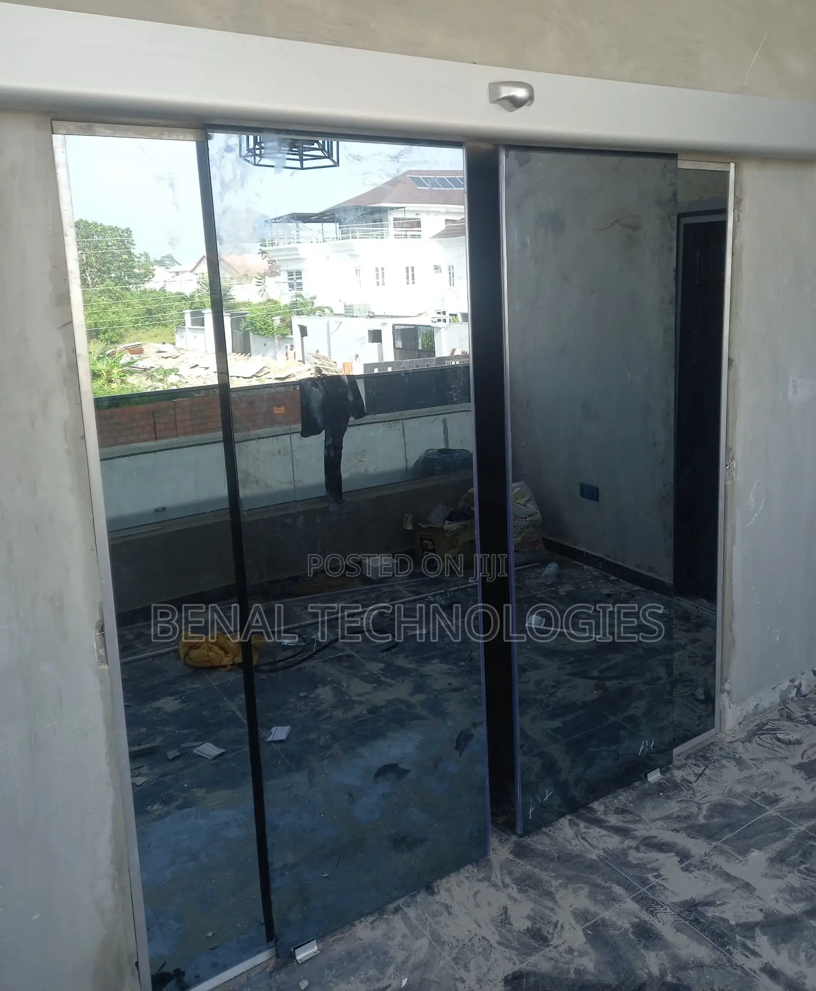 Touch-Free Sensor-Driven Glass Door Entryway