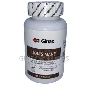 GINAX Lion’S Mane Mushroom Capsules With Beta-Glucans
