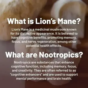 GINAX Lion’S Mane Mushroom Capsules With Beta-Glucans