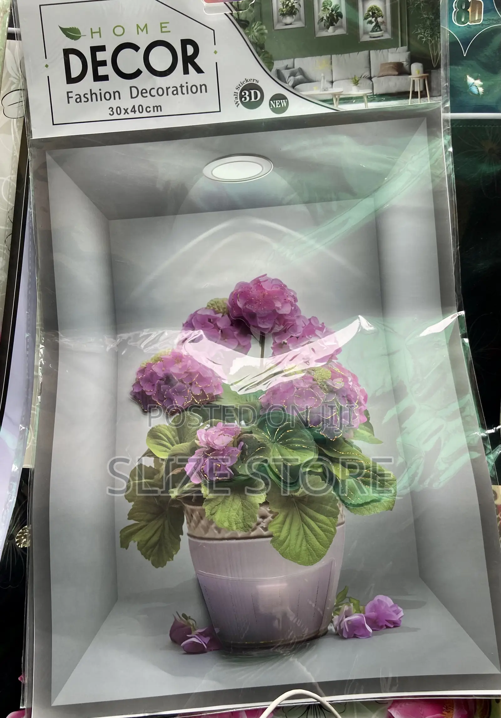 3D Wall Decor Flower Vase Sticker