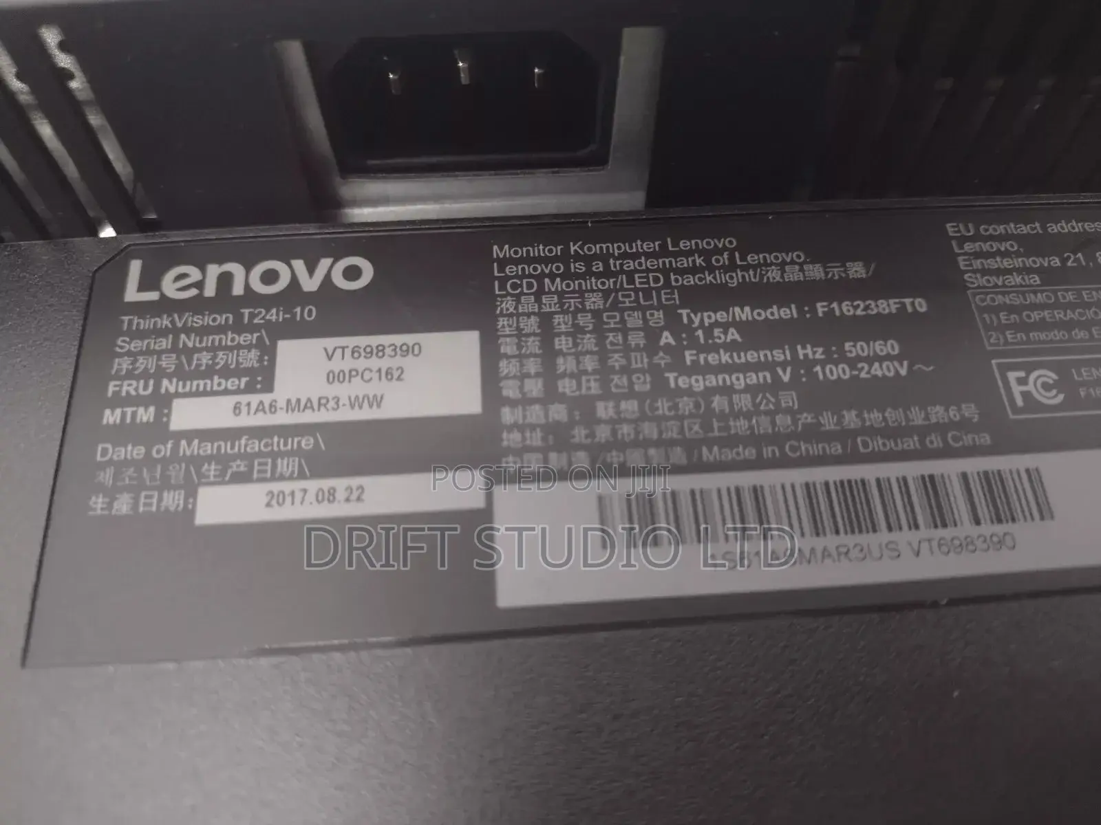 Lenovo T24i-10 Frameless Display Monitor