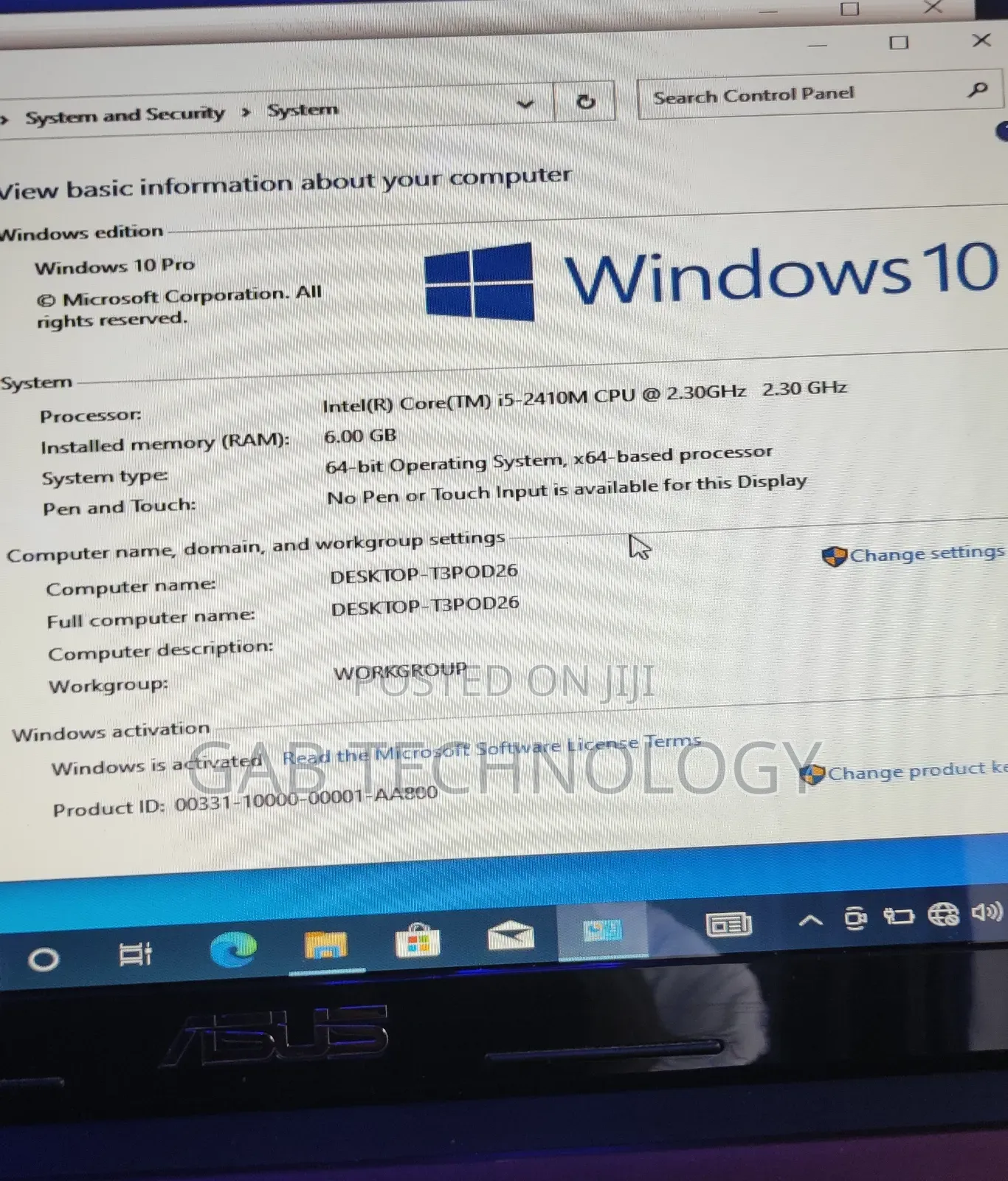 Laptop Asus A52F 6GB Intel Core I5 HDD 500GB