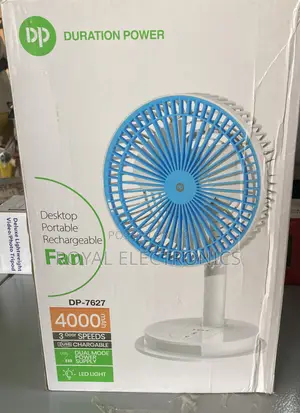 Portable Rechargeable Fan With 3 Gear Speed