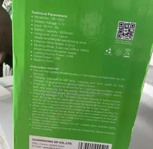 Portable Rechargeable Fan With 3 Gear Speed