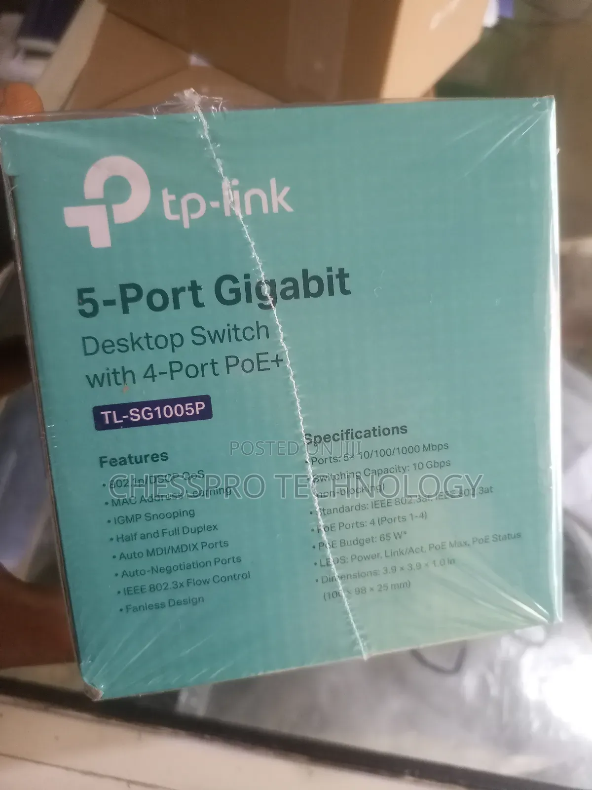 TP LINK 5-Port Gigabit Switch With 4 Poe Ports