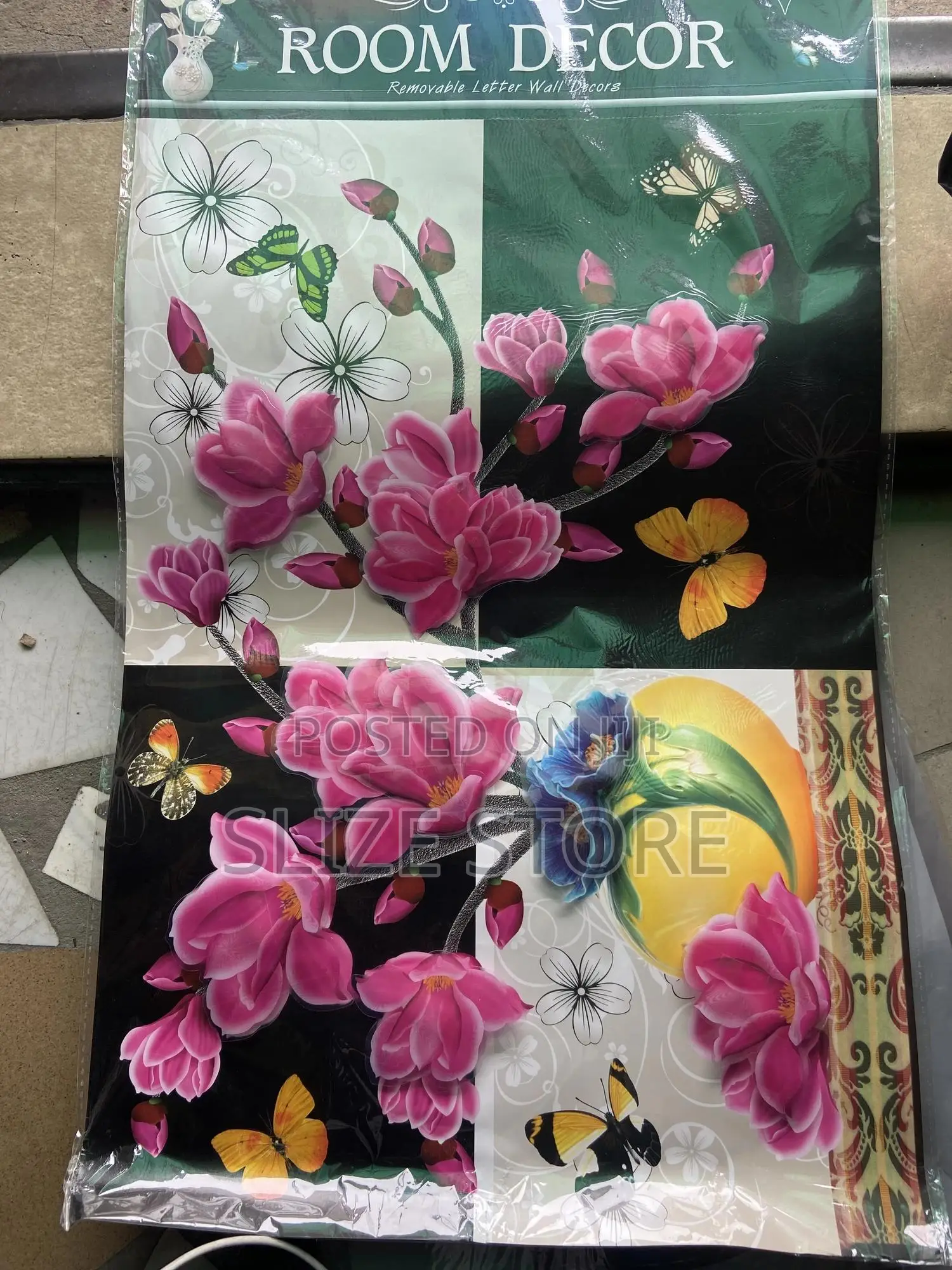 3D Wall Decor Flower Vase Sticker