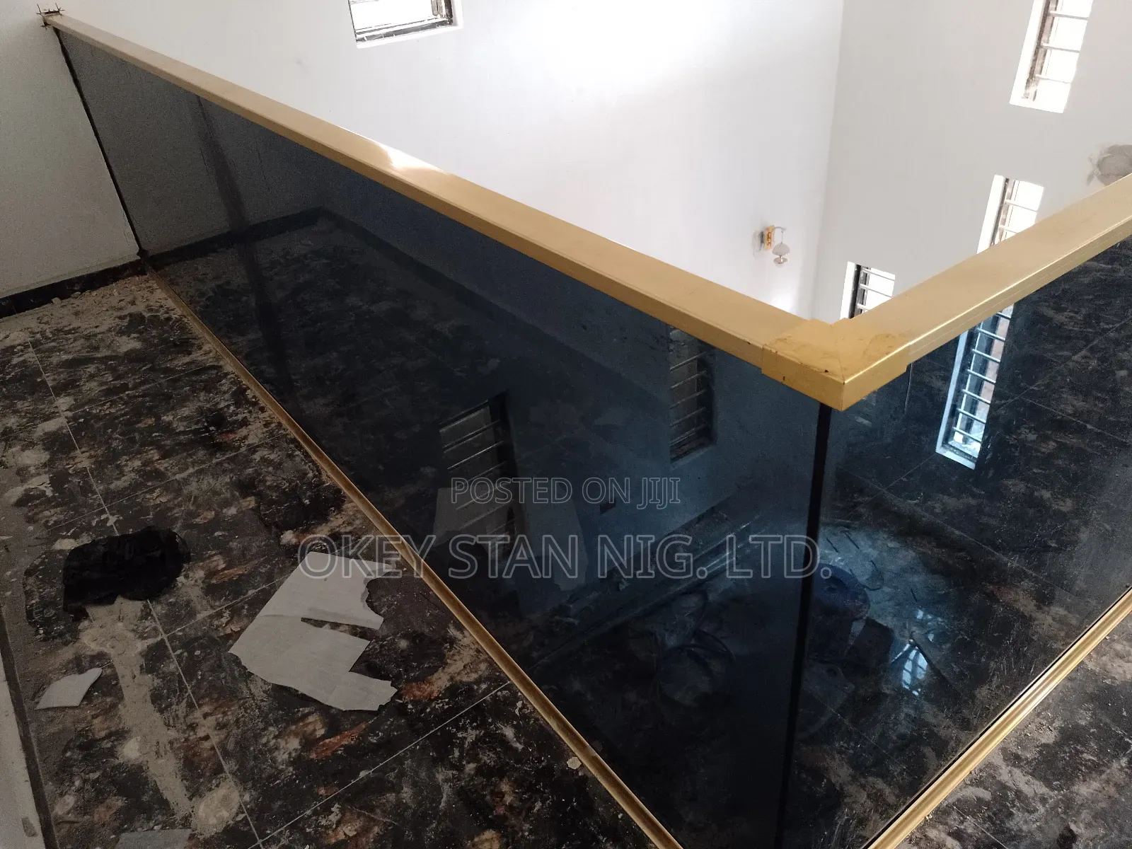Tinted Frameless Glass Hand Rail