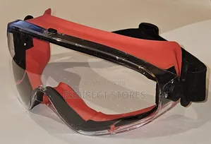 Premium Clear Safety Goggles Wide Vision Antifog Soft Rubber