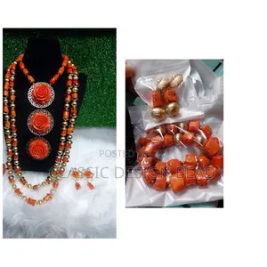 Coral Beaded Necklace